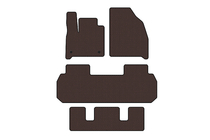 Chevrolet Traverse 2017- Rubber floor mats Carsuit (3 rows, brown) photo 1