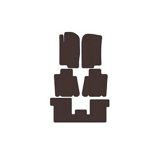 Rubber floor mats Carsuit (3 rows, brown) photo 1