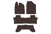 Honda Pilot 2015-2022 Rubber floor mats Carsuit (3 rows, brown) photo 1