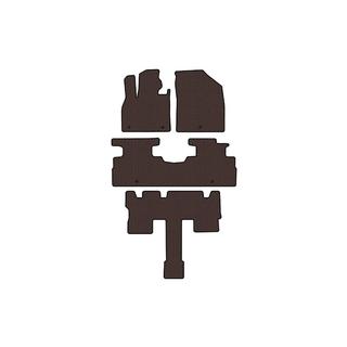 Rubber floor mats Carsuit (3 rows, 7-seater, brown) photo 1