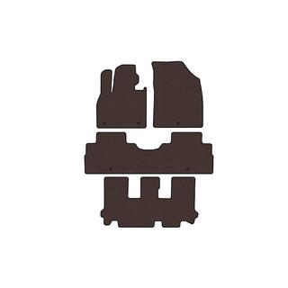 Rubber floor mats Carsuit (3 rows, 8-seater, brown) photo 1