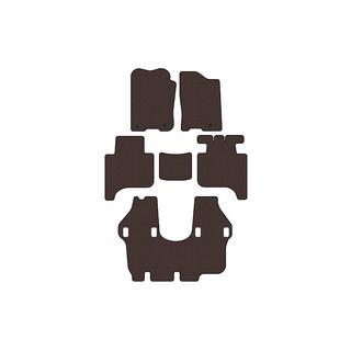 Rubber floor mats Carsuit (3 rows, 2004-2008, brown) Infiniti QX56 2004-2010 photo 1