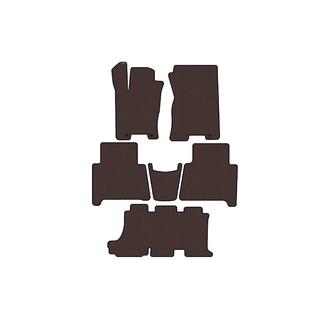 Rubber floor mats Carsuit (3 rows, brown) photo 1