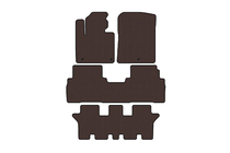 Kia Sorento III UM 2014-2020 Rubber floor mats Carsuit (3 rows, 7-seater, brown) photo 1