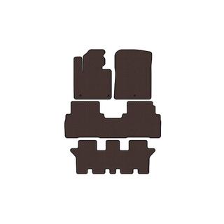 Rubber floor mats Carsuit (3 rows, 7-seater, brown) Kia Sorento III UM 2014-2020 photo 1