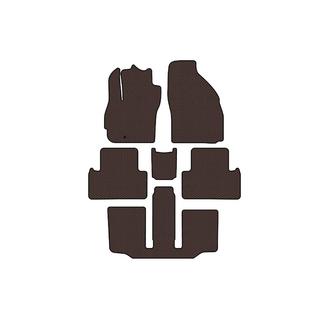 Rubber floor mats Carsuit (3 rows, 7-seater, brown) photo 1