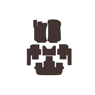 Rubber floor mats Carsuit (3 rows, brown) photo 1