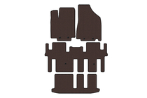 Nissan Pathfinder R52 2012-2021 Rubber floor mats Carsuit (3 rows, brown) photo 1