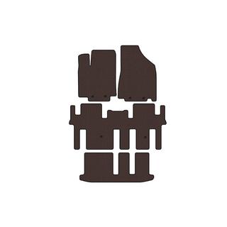 Rubber floor mats Carsuit (3 rows, brown) Nissan Pathfinder R52 2012-2021 photo 1
