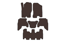 Nissan Pathfinder R51 2005-2014 Rubber floor mats Carsuit V1 (3 rows, brown, 2010-2014) photo 1