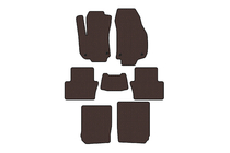 Opel Zafira B 2005–2011 Rubber floor mats Carsuit (3 rows, brown) photo 1
