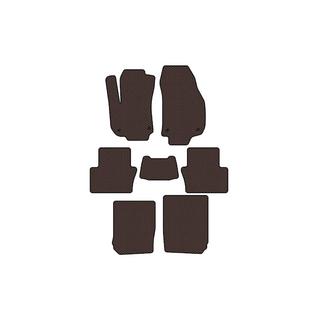 Rubber floor mats Carsuit (3 rows, brown) Opel Zafira B 2005–2011 photo 1