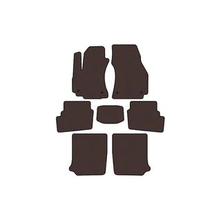 Rubber floor mats Carsuit (3 rows, 2003-2005, 7-seater, brown) Opel Zafira A 1998-2005 photo 1