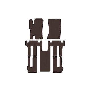 Rubber floor mats Carsuit 2004-2008 (3 rows, brown) Ssang Yong Rodius photo 1