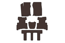Toyota 4Runner 2009-2024 Rubber floor mats Carsuit (3 rows, 2014-2024, 7-seater, brown) photo 1