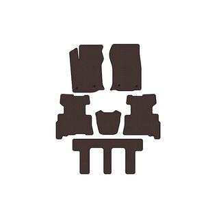 Rubber floor mats Carsuit (3 rows, 2014-2024, 7-seater, brown) photo 1