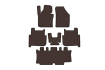 Volkswagen Touran 2003-2010 Rubber floor mats Carsuit (3 rows, 2006-2010, 7-seater, brown) photo 1