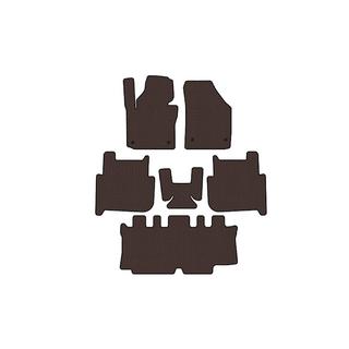 Rubber floor mats Carsuit (3 rows, 2006-2010, 7-seater, brown) photo 1