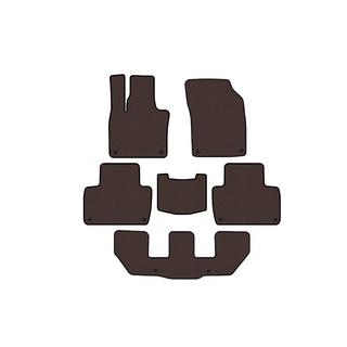 Rubber floor mats Carsuit (3 rows, brown) photo 1