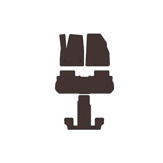Rubber Floor Mats Carsuit (3 Rows, 2017-2019, Brown) GMC Acadia 2017- photo 1
