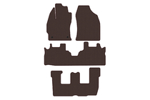 Toyota Prius Rubber floor mats Carsuit (3 rows, brown) photo 1