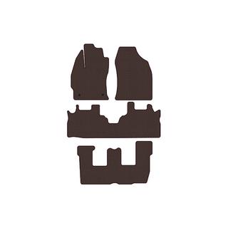 Rubber floor mats Carsuit (3 rows, brown) photo 1