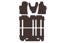 Hyundai H300, H1, Starex 2008-2020 Rubber floor mats Carsuit (full interior, brown) photo 1