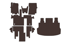 Hyundai Staria 2021- Rubber floor mats Carsuit (full interior, 1+1.5/9-seater, brown) photo 1