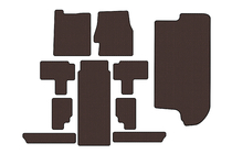 Kia Carnival 2002-2013 Rubber floor mats Carsuit (full interior, brown) photo 1