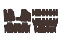Toyota Sienna 2003-2009 Rubber floor mats Carsuit (3 rows, brown) photo 1