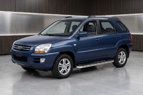 Kia Sportage 2004-2010 Side Steps Maydos V1 (2 pcs, Aluminum & Stainless Steel) photo 1