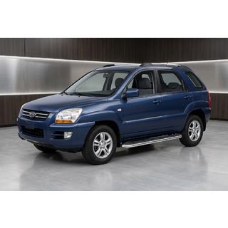 Side Steps Maydos V1 (2 pcs, Aluminum & Stainless Steel) Kia Sportage 2004-2010 photo 1