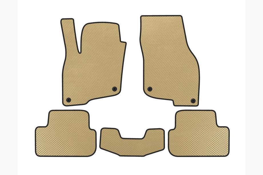 Audi Q2 2016- EVA Floor Mats (For e-tron 2019-, China, Beige) Image