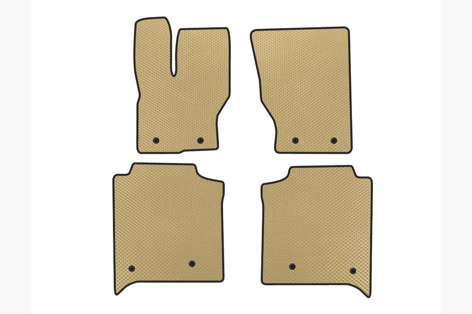 Range Rover IV L405 2013-2021 EVA Floor Mats (Long, Rear Row with Console, Beige) Image