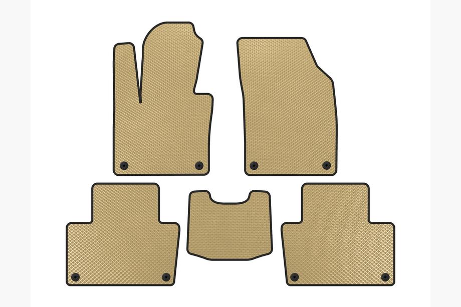 Volvo XC90 2015- EVA Car Mats (2020-, Beige) Image