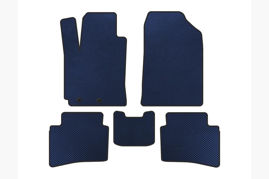 Kia Rio 2017- EVA Car Mats (X-Line, Blue) Image