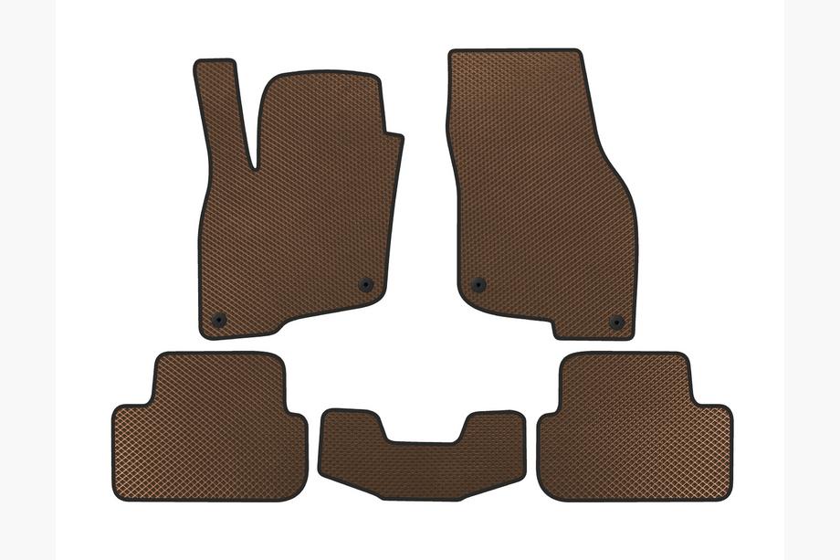 Audi Q2 2016- EVA Floor Mats (For e-tron 2019-, China, Brown) Image