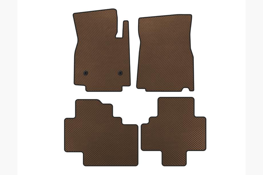 BYD Tang 2018–2025 EVA Floor Mats (EV, 2018-, Brown) Image