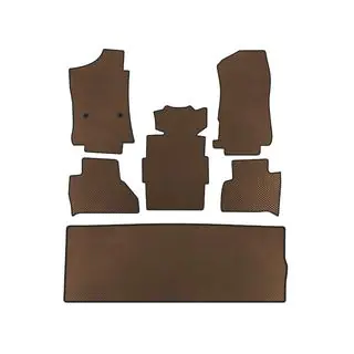 EVA Floor Mats (3 Rows, Brown)