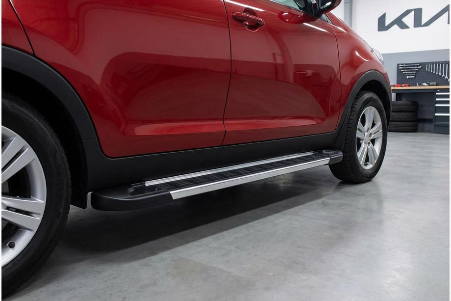 Kia Sportage 2010-2015 Side Steps RedLine V1 (2 pcs, Aluminum) Image
