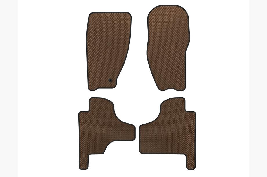 Jeep Cherokee/Liberty 2007-2013 EVA Floor Mats (Brown) Image