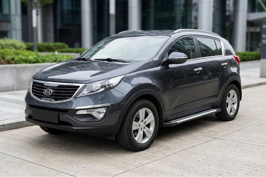 Kia Sportage 2010-2015 Side Steps Line (2 pcs, Aluminum) Image