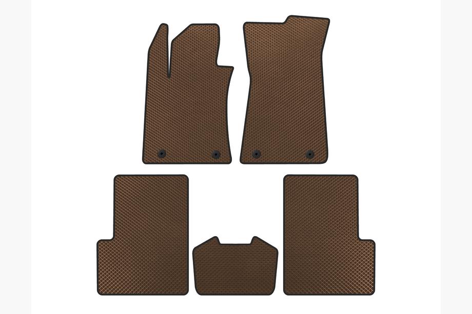 MG ZS 2017-2024 EVA Car Mats (2020-, Brown) Photo 1
