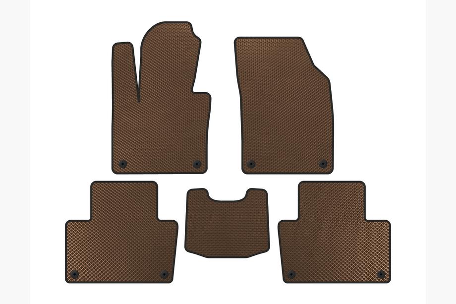 Volvo XC90 2015- EVA Car Mats (2020-, Brown) Image