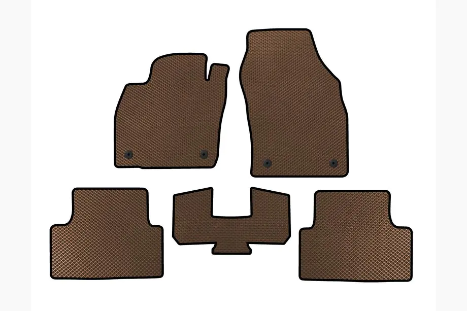 Volkswagen T-Cross 2019- EVA Floor Mats (Brown) Image