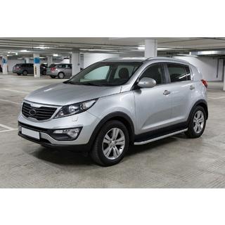 Side Steps Tayga Grey (2 pcs, Aluminum) Kia Sportage 2010-2015 photo 1