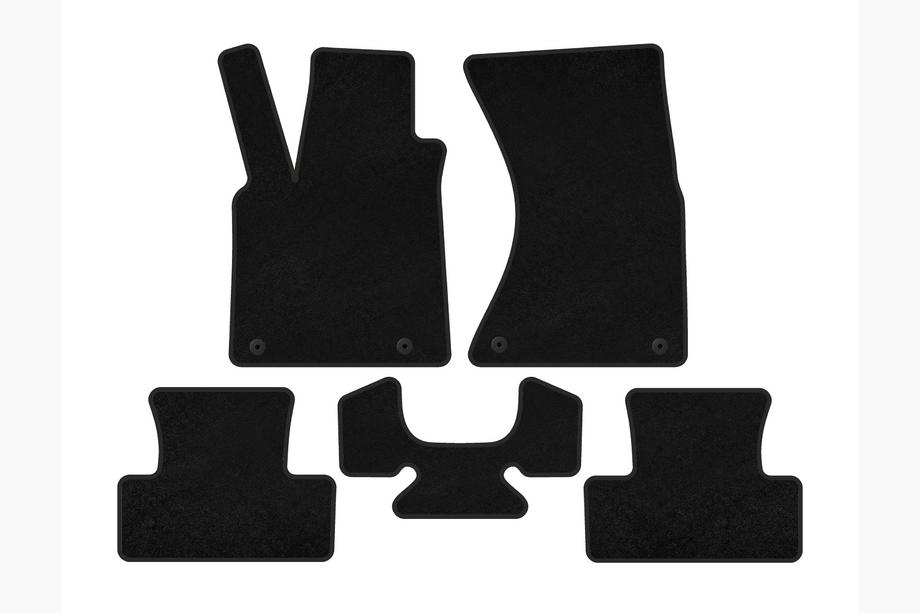 Audi Q5 2008-2017 Textile Floor Mats Classic (2008-2012, Black) Image