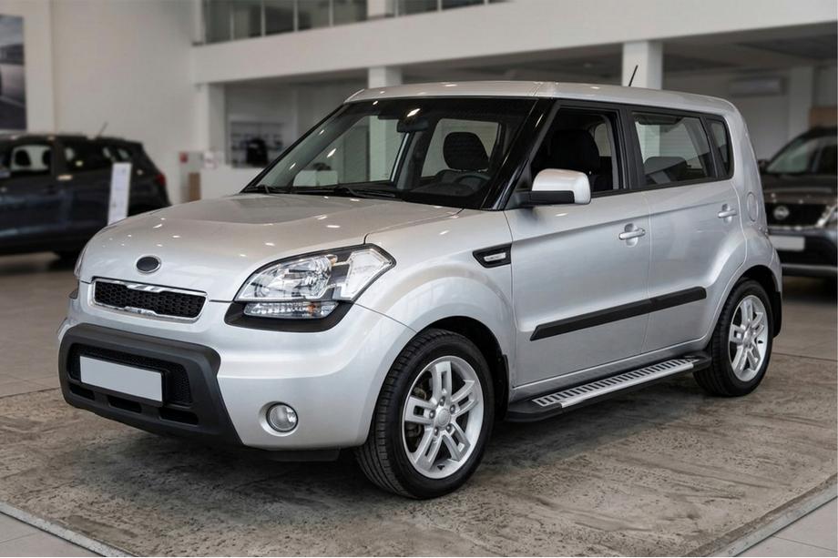 Kia Soul I 2008-2013 Side Steps Line (2 pcs, Aluminum) Image