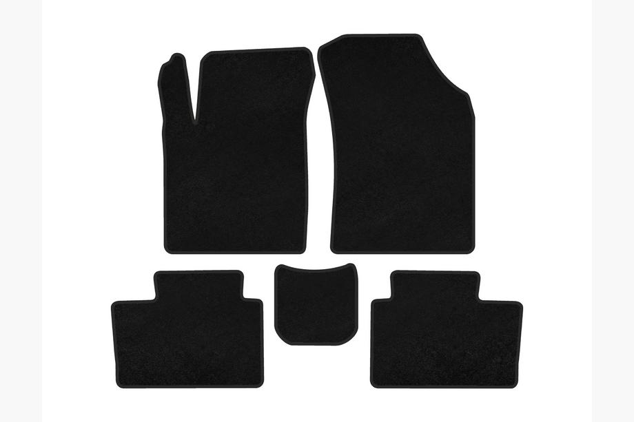 JAC iEV7S 2017-2023 Textile Floor Mats Classic (Black) Image