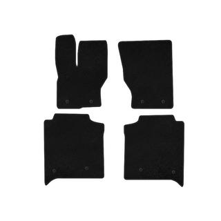 Textile Floor Mats Classic (Long, Rear Row with Console, Black)